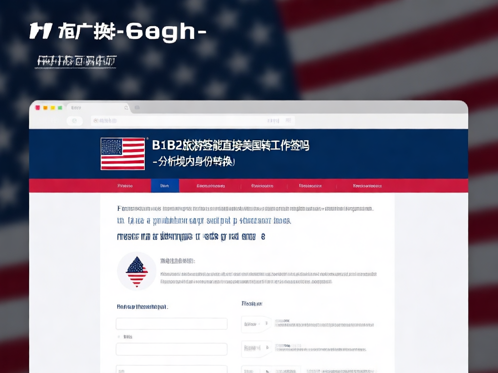 美国签证转换流程图