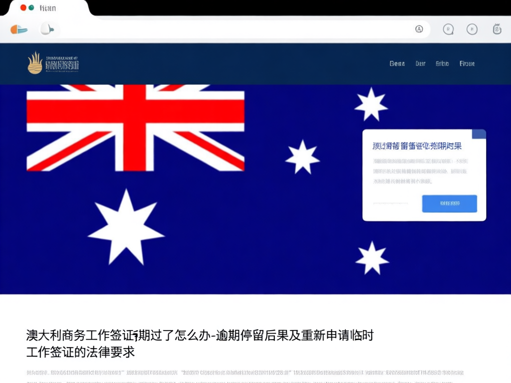 澳洲临时工作签证申请流程