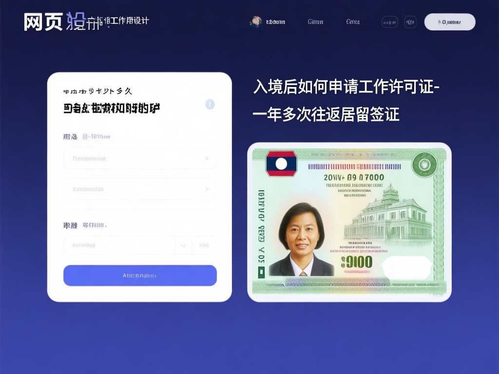 老挝工作签证样本