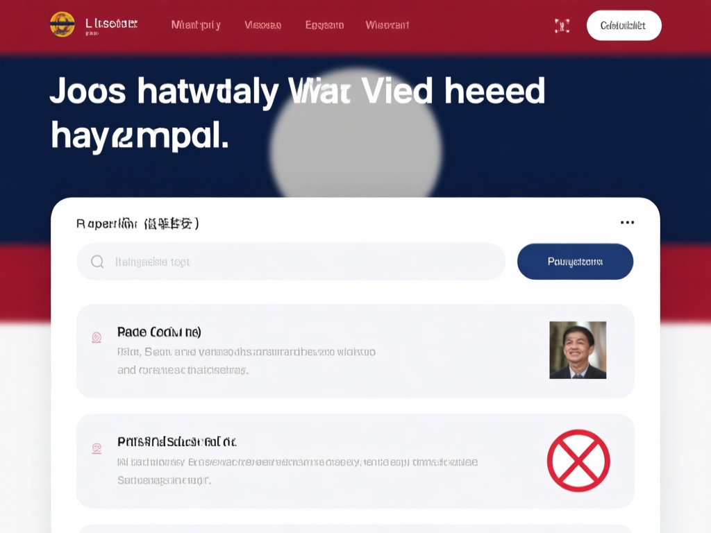 老挝工作护照照片规格