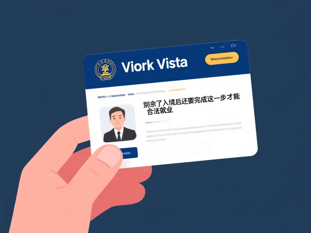 工作签证和就业许可示意图