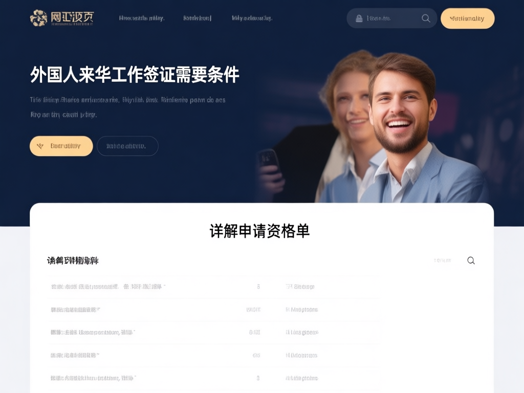 外国人来华工作签证申请流程示意图