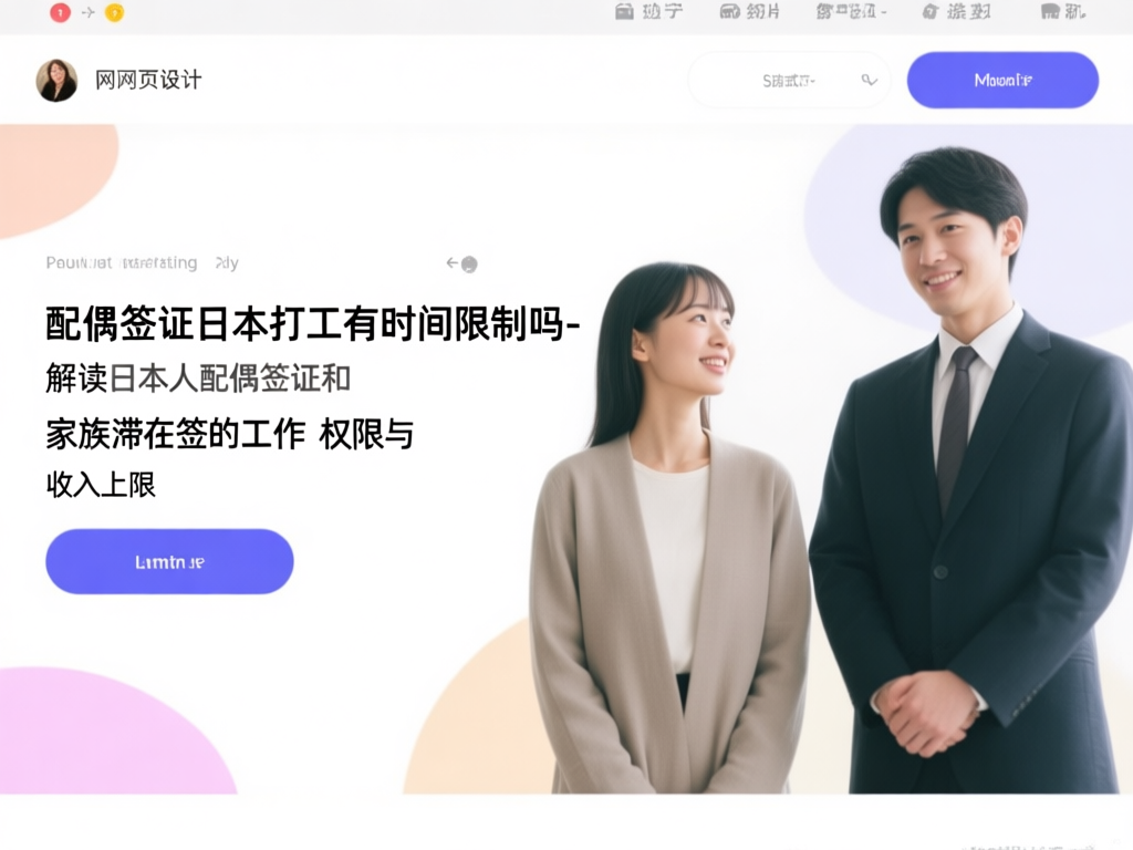 日本配偶签证工作权限示意图