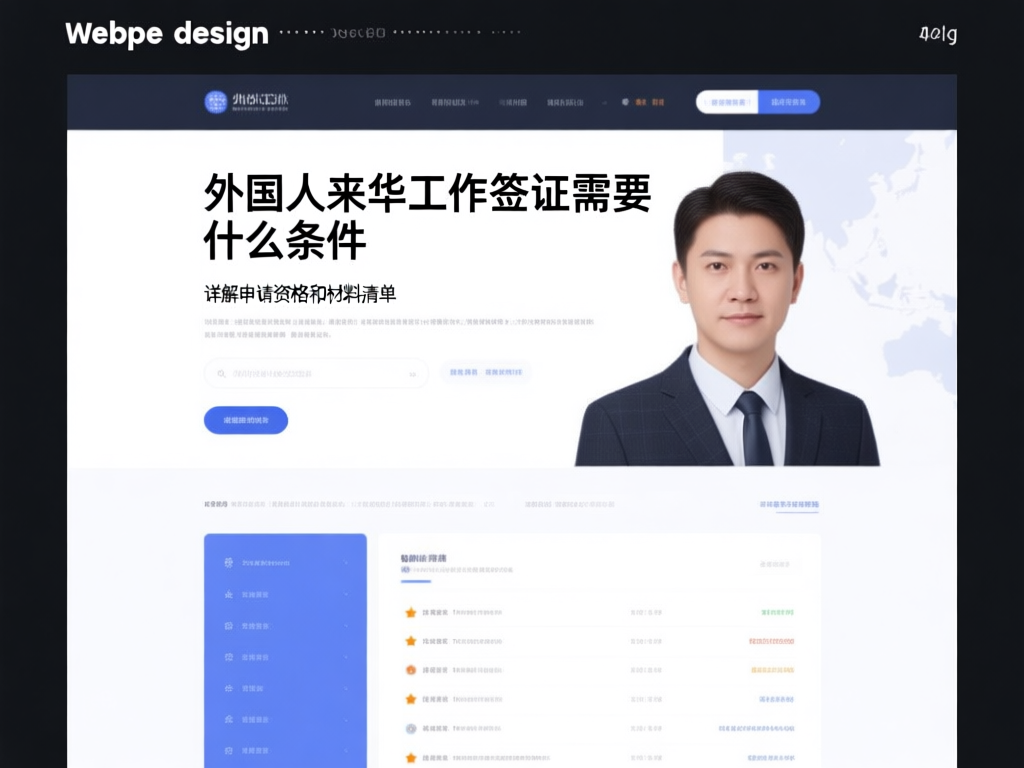 外国人来华工作签证所需材料清单