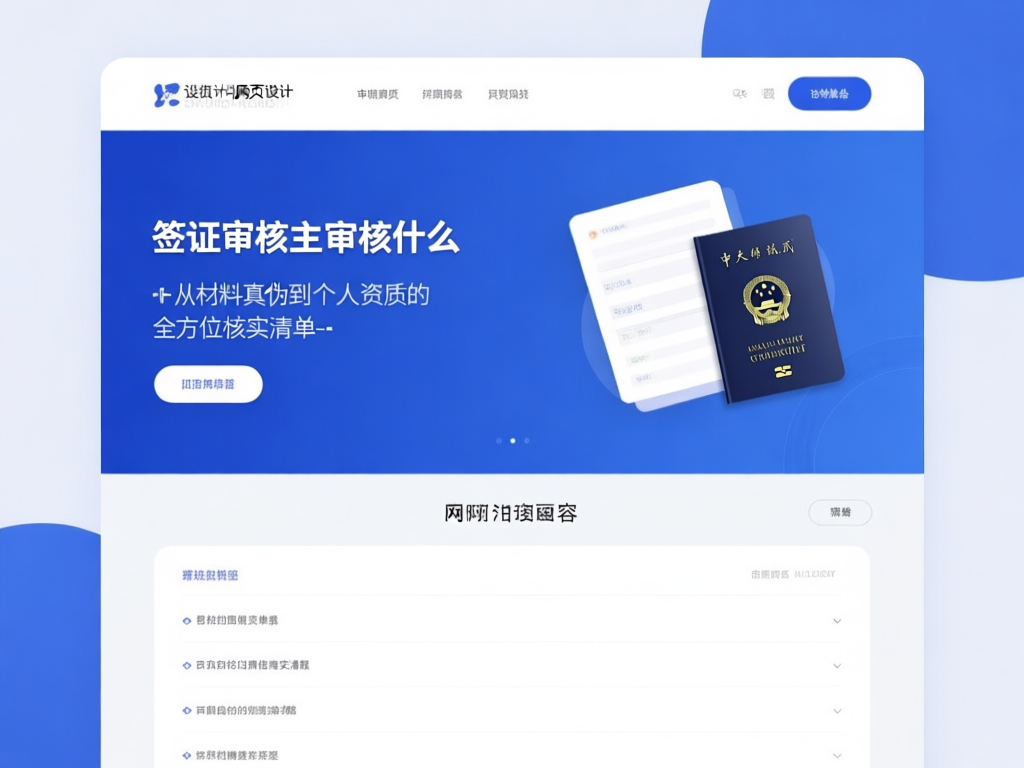 签证审核流程图