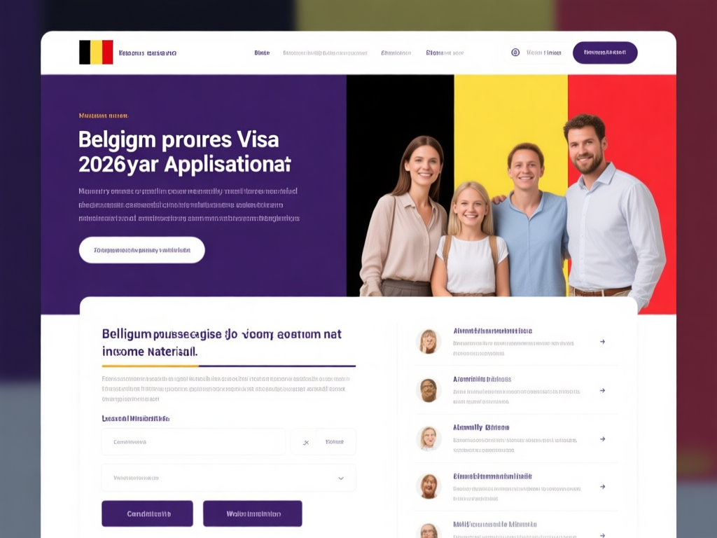 比利时配偶签证申请流程