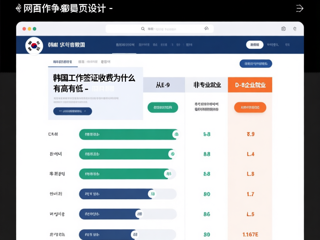 韩国工作签证费用对比