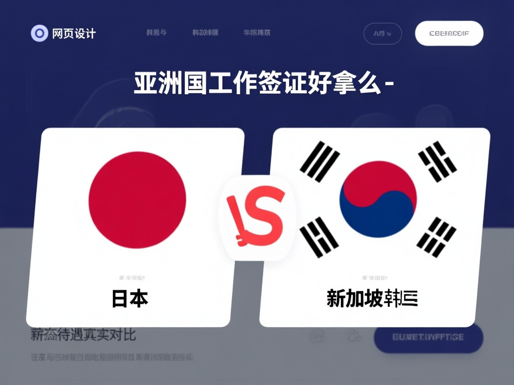 亚洲工作签证热门国家分布图