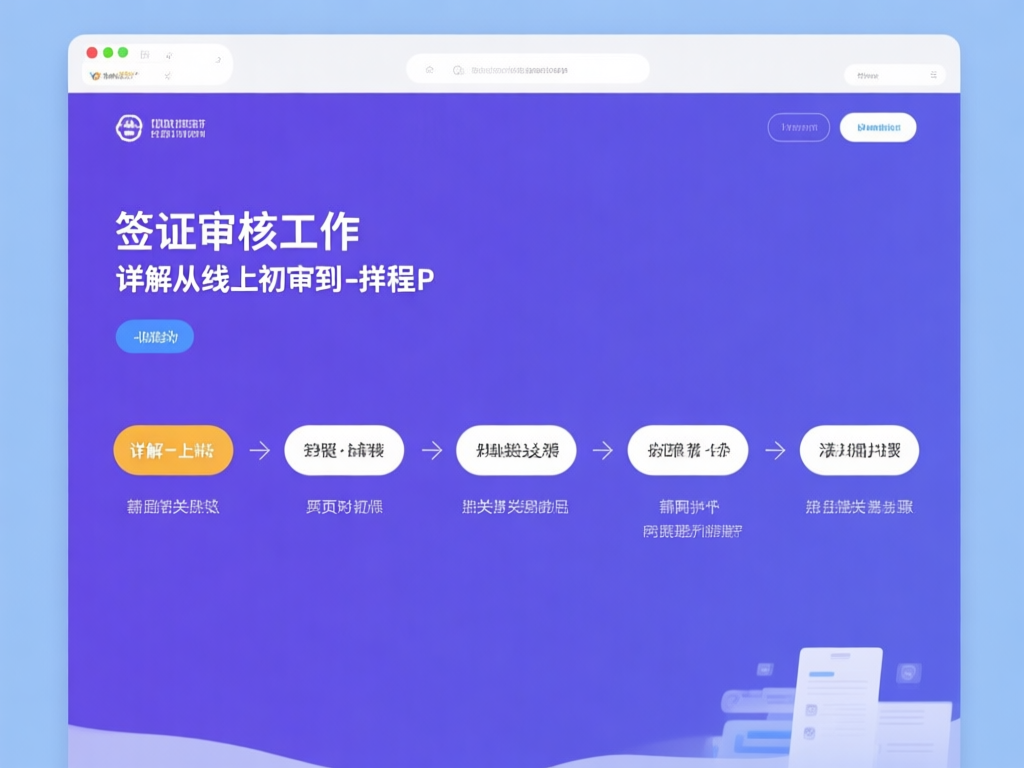 签证审核流程示意图