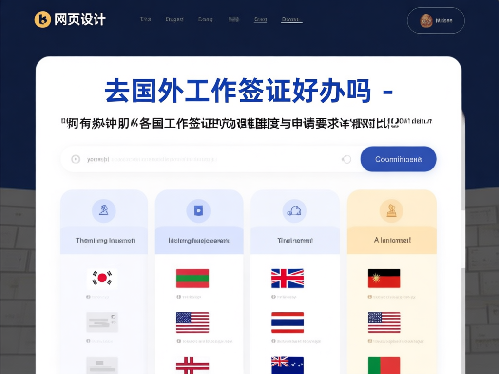 工作签证申请成功率对比图表