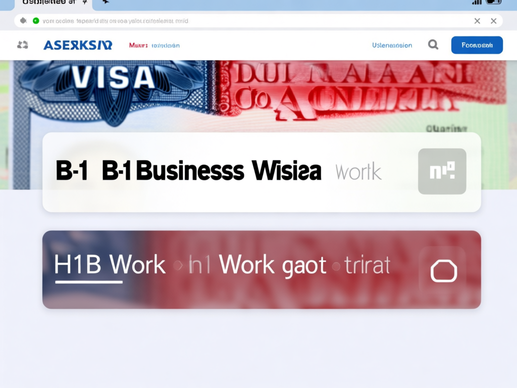 美国签证类型对比图