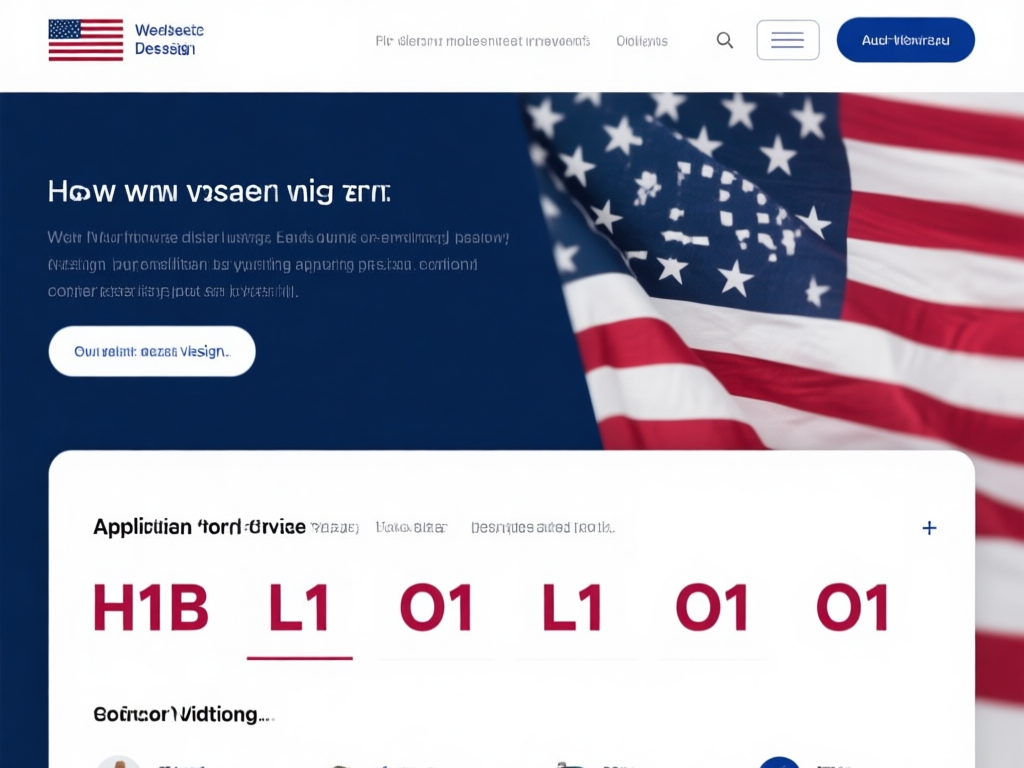 美国工作签证类型示意图