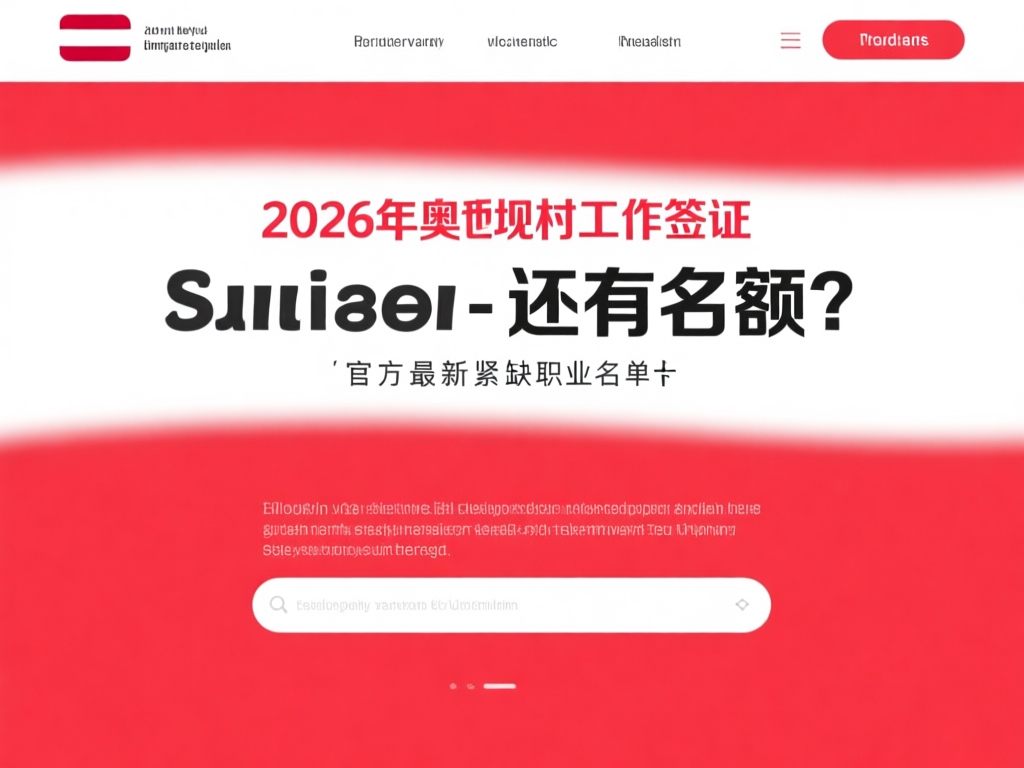 2026年奥地利工作签证政策图解