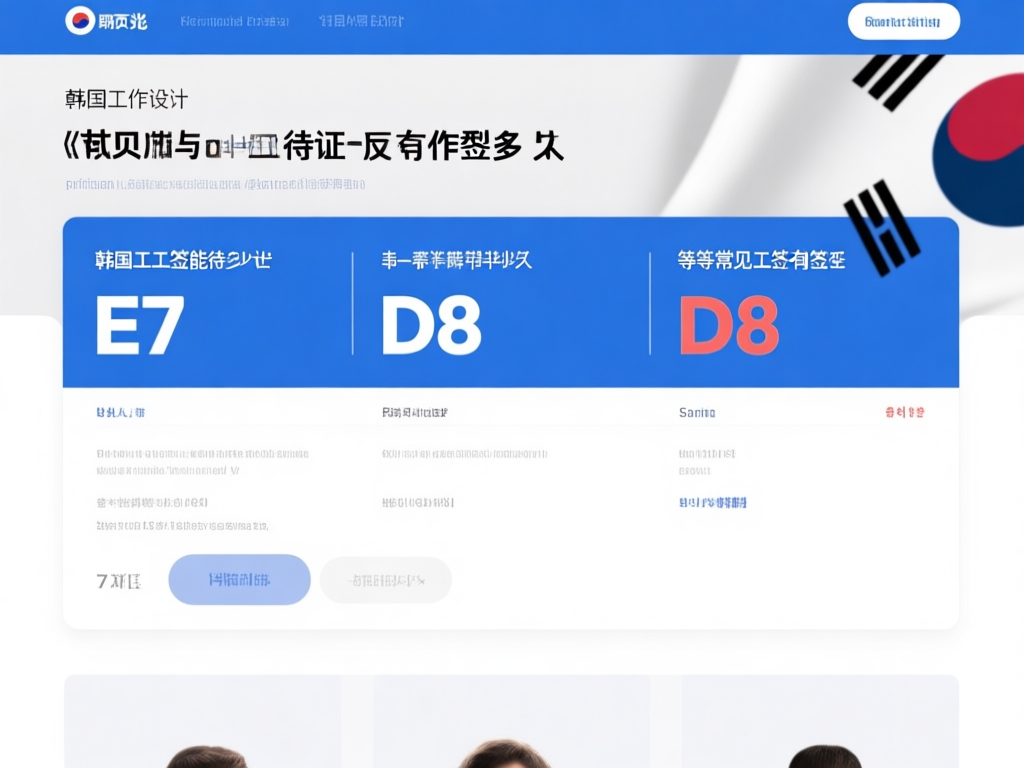 韩国工作签证示例图