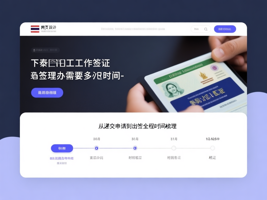 泰国工作签证样本图