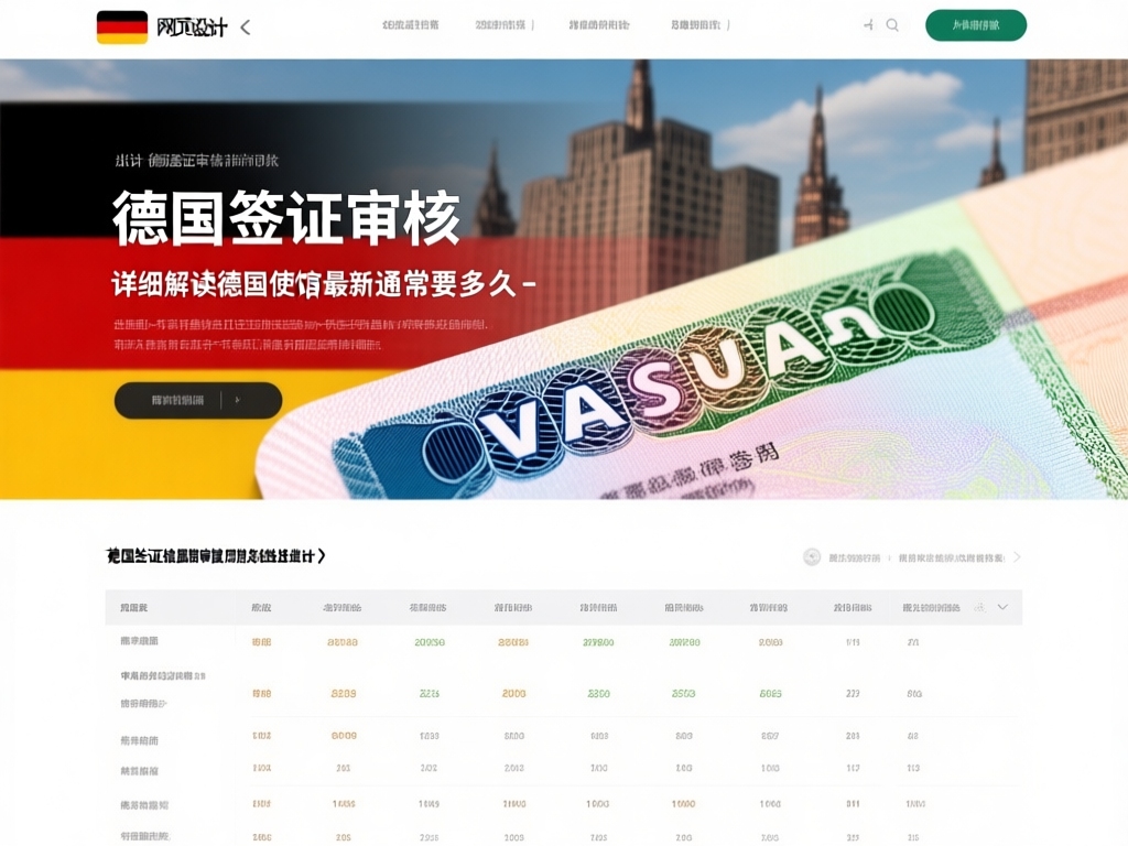 德国签证审核时间表