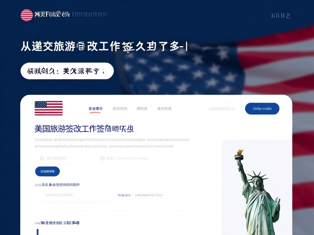 美国旅游签转工作签证流程图