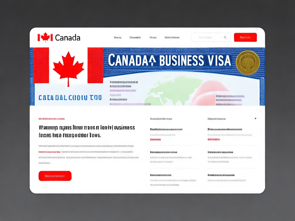 加拿大商务签证图示