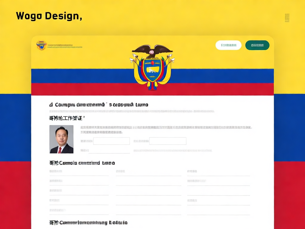 哥伦比亚工作签证申请表示例