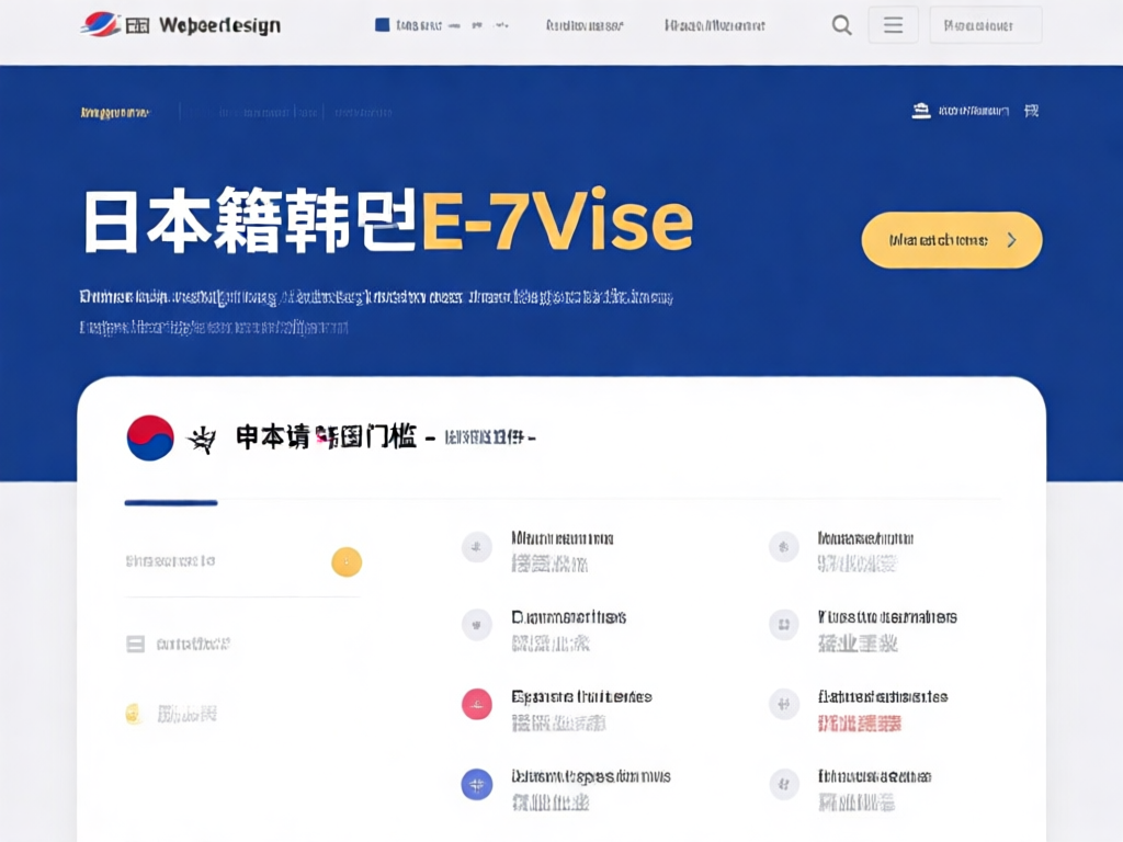 韩国E-7签证申请流程图