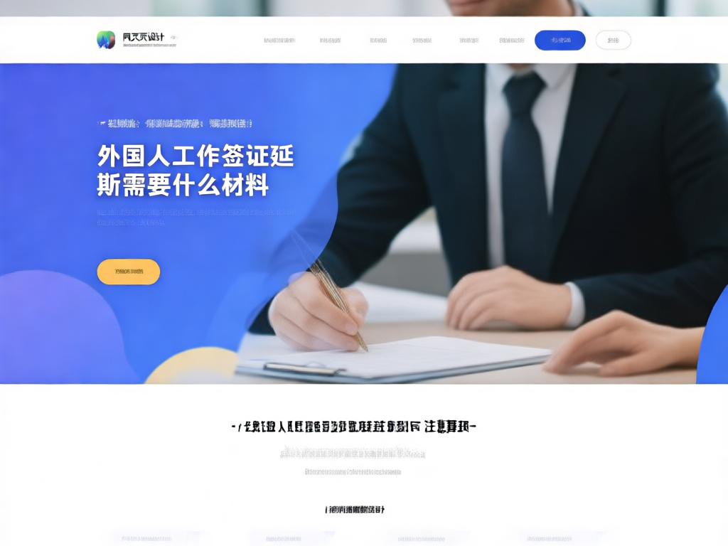 工作签证延期流程图