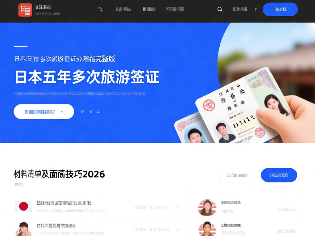 日本五年多次签证样本